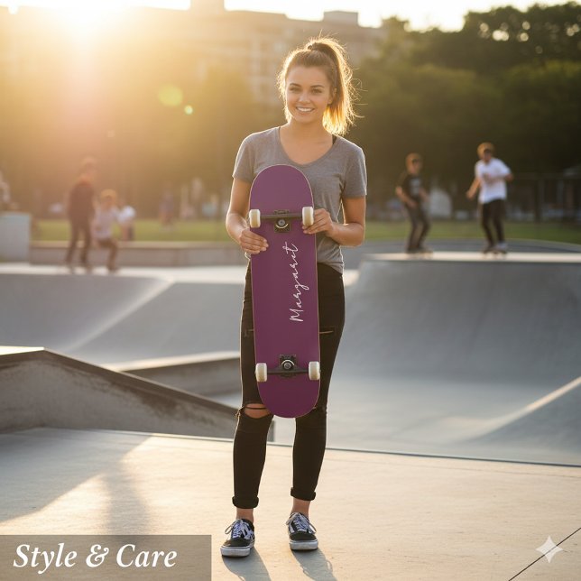 Custom Burgundy Skateboard - Machen Sie es heute s (Custom Burgundy Skateboard – Make It Yours Today)