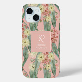 Custom Bush Gum Floral Blogs - Vintag Blush Pink Case-Mate iPhone Hülle