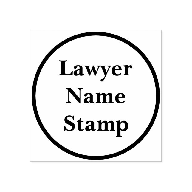 Custom Business Address Stamp  Minimal Round Style Gummistempel (Prägung)