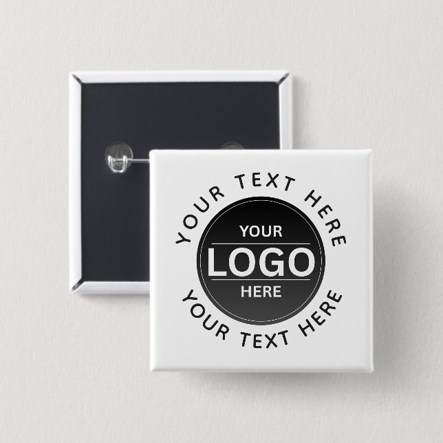 Custom Business Brand Logo Button (Vorne & Hinten)