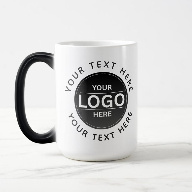 Custom Business Brand Logo Verwandlungstasse (Links)