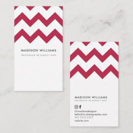 Custom Business Cards Minimal Zigzag Stilvoll Visitenkarte