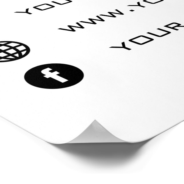 Custom Business Company Promotional Poster (Ecke)