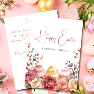 Custom Business Easter Greeting Card  Karte
