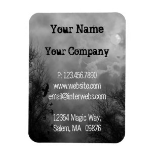 Custom Business Grungy Haunted Sky Magnets Magnet