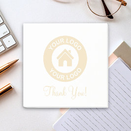 Custom Business Logo And Text Post-it Klebezettel