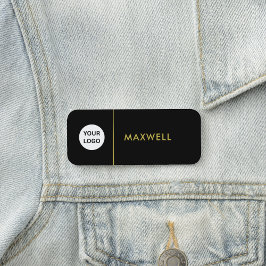 Custom Business Logo | Basic Employee Staff  Namensschild