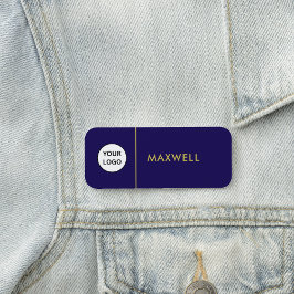 Custom Business Logo | Basic Employee Staff  Namensschild