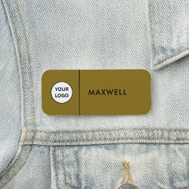 Custom Business Logo | Basic Employee Staff  Namensschild