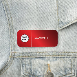 Custom Business Logo | Basic Employee Staff  Namensschild