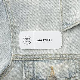 Custom Business Logo | Basic Employee Staff  Namensschild