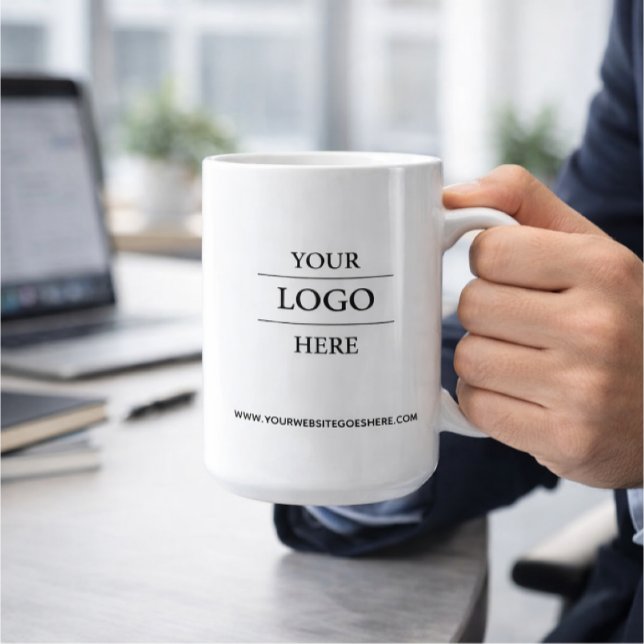 Custom Business Logo Branded  Kaffeetasse (Von Creator hochgeladen)