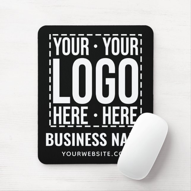Custom Business Logo Corporate Company Modern Cool Mousepad (Mit Mouse)
