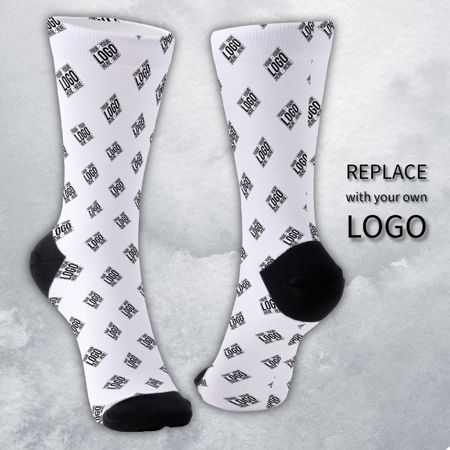 Custom Business Logo Corporate Company Modern Cool Socken (Von Creator hochgeladen)