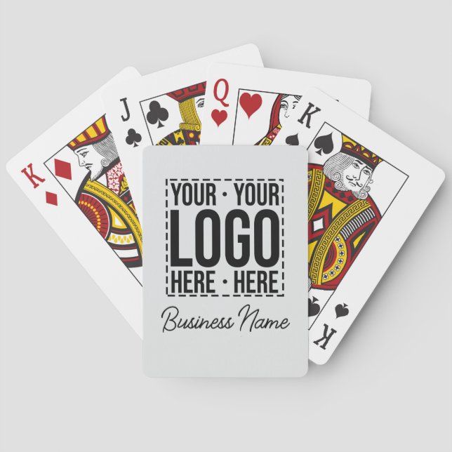 Custom Business Logo Corporate Company Modern Cool Spielkarten (Rückseite)
