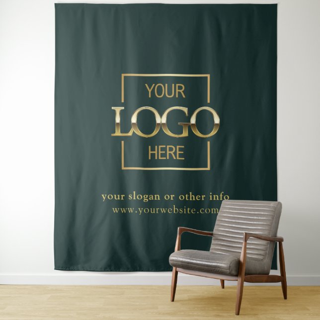 Custom Business Logo Corporate Event Backdrop Wandteppich (Beispiel)