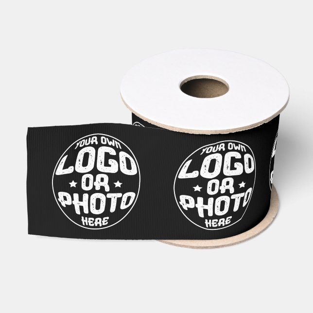 Custom Business Logo Corporate Marketing Modern Ripsband (Spule)