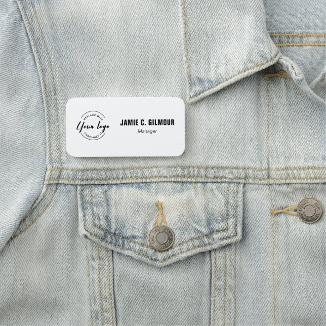 Custom Business logo Employee Magnetic  Namensschild (Beispiel)
