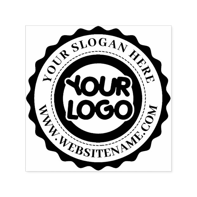 Custom Business Logo Large Rubber Stamp Permastempel (Design)