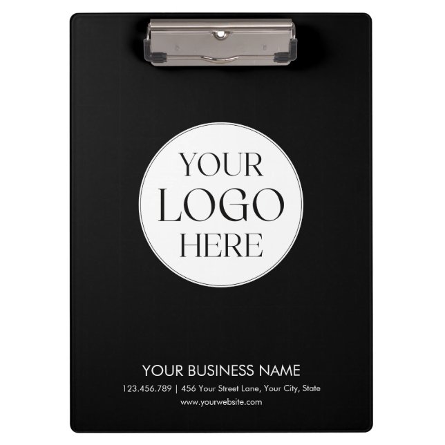 Custom Business Logo Modern Minimalist Promotional Klemmbrett (Vorderseite)