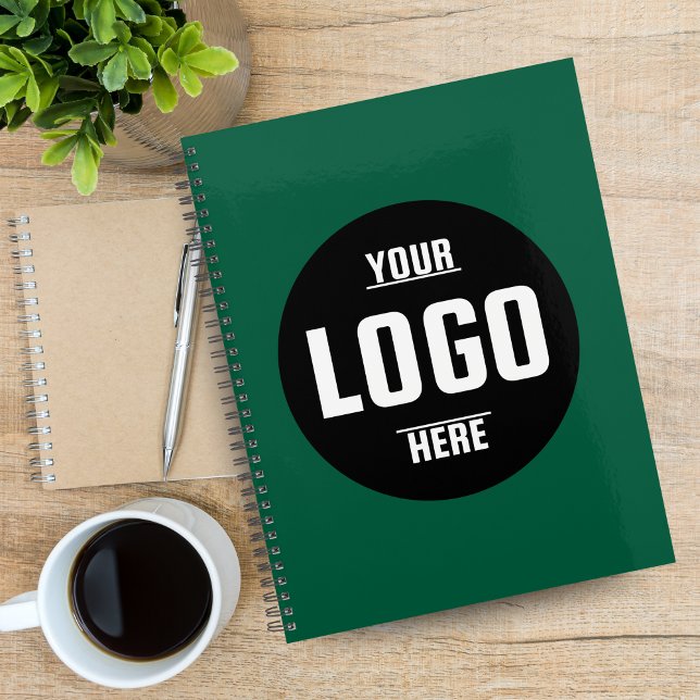 Custom Business Logo Planner 2026 - Personalisiert Planer (Custom Business Logo Green Planner 2026 – Personalized)