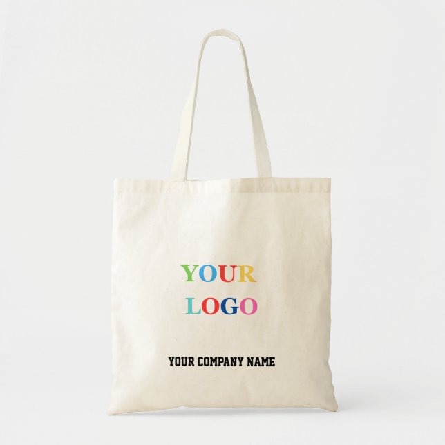 Custom Business Logo Promotional Branding Tote Bag Tragetasche (Vorne)