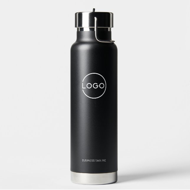 Custom Business Logo with Custom Text Trinkflasche (Links)