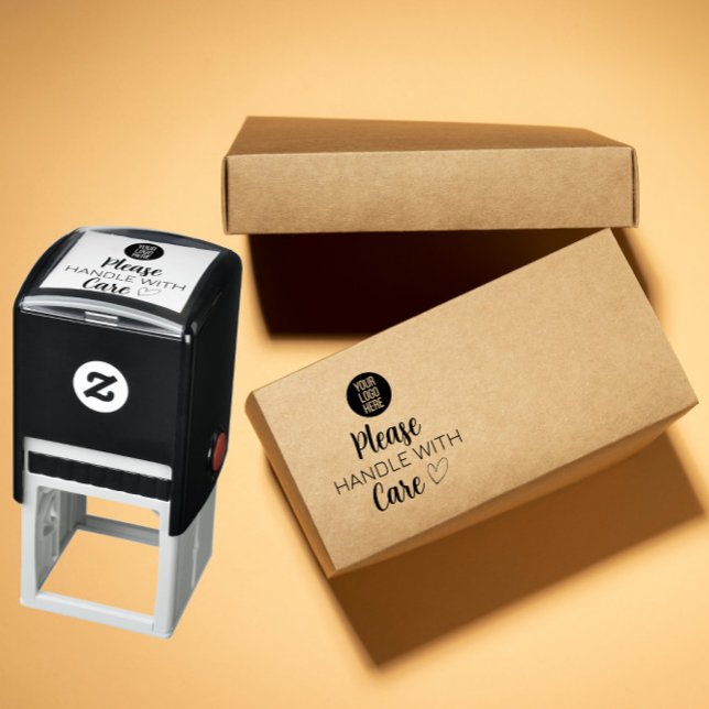 Custom Business Stamp – Please Handle With Care Permastempel (Von Creator hochgeladen)