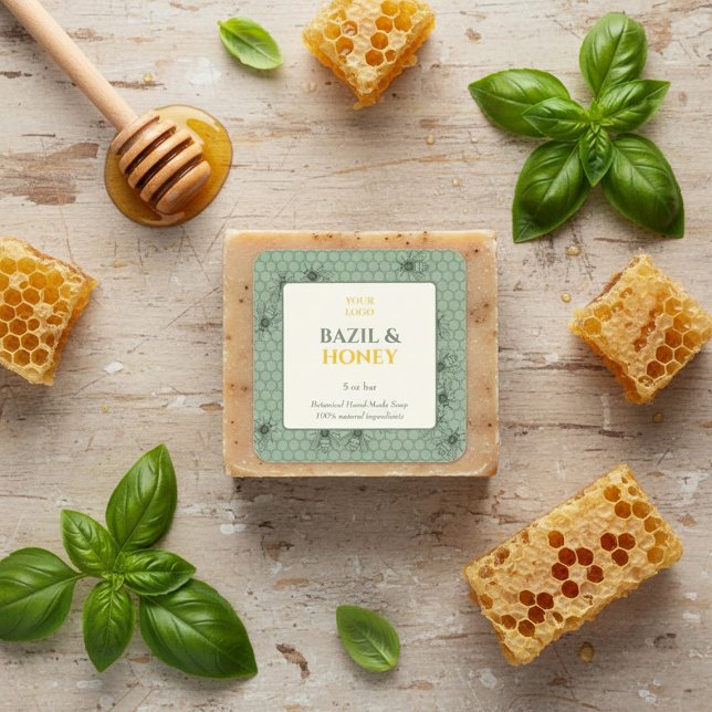 Custom Business Sticker for Handmade Soap (Von Creator hochgeladen)