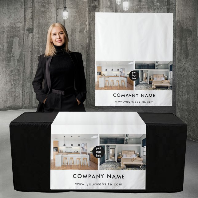 Custom Business Table Runner Banner Real Estate Wandteppich (Custom Business Table Runner Banner Real Estate Tapestry)