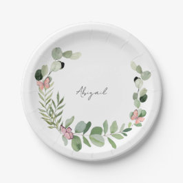 Custom Butterfly Baby Dusche Pappteller