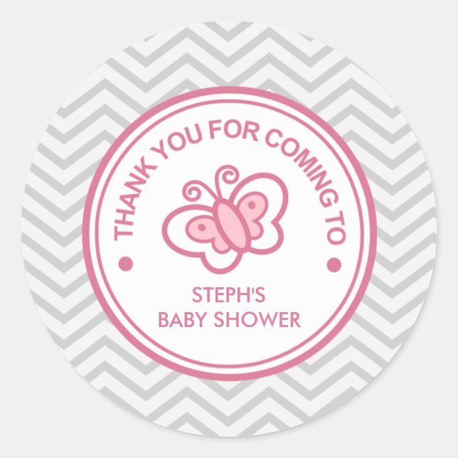 Custom Butterfly Baby Shooting Sticker (Vorderseite)