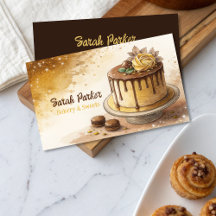 Custom Cakes Bäckerei Konditorei Aquarell Business