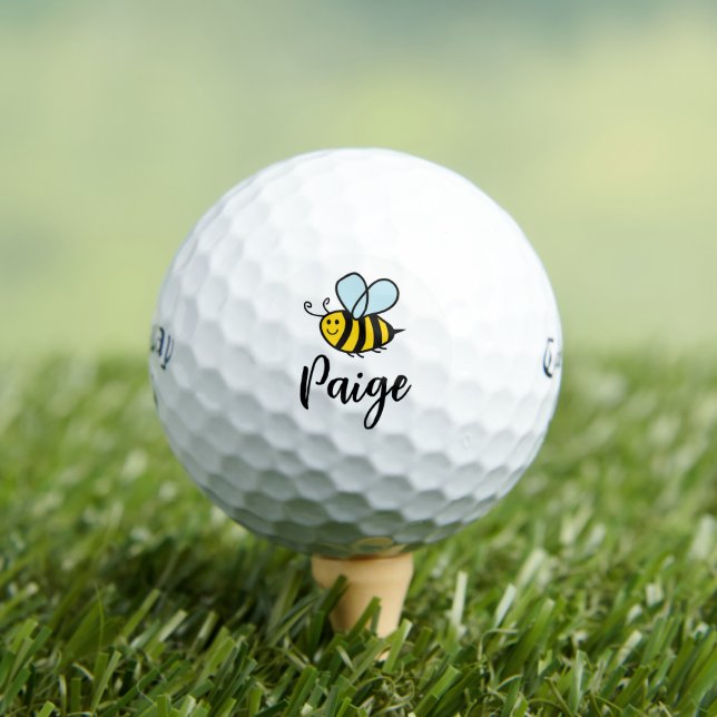 Custom Callway Golfbälle mit niedlichem Honigbiene (Insitu T-Shirt)