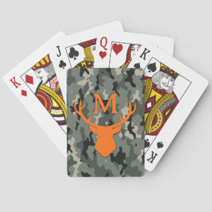 Custom Camouflage Deer Spielkarten