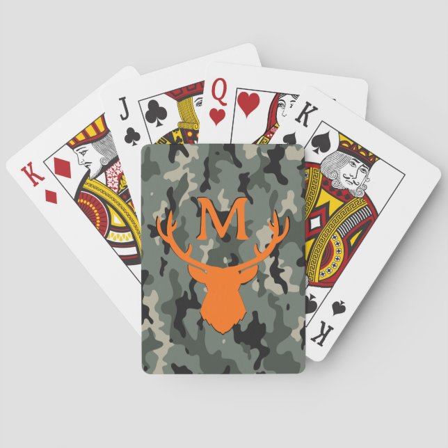 Custom Camouflage Deer Spielkarten (Rückseite)