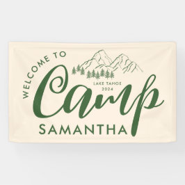 Custom Camp Bachelorette Party Moderne Rustikale W Banner