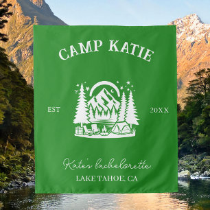 Custom Camp Junggeselinnen-Abschied Camping Bridal Wandteppich