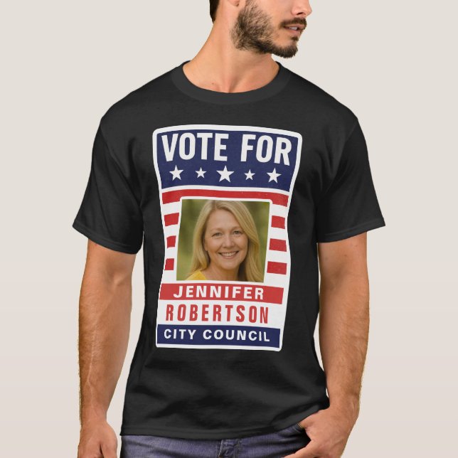 Custom Campaign Election T-Shirt (Vorderseite)