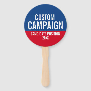 Custom Campaign Gear - Basic Red Blue Parade Fächer