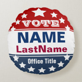 Custom Campaign Pillow Rundes Kissen