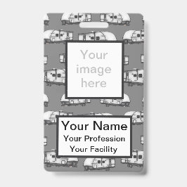 Custom Campers - Graues Abzeichen Ausweis