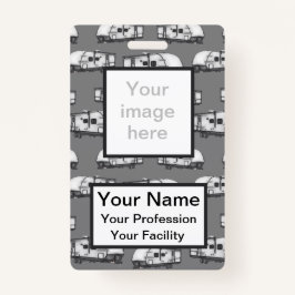 Custom Campers - Graues Abzeichen Ausweis