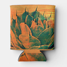 Custom Can Cooler - Sonoran Cactus in Orange Dosenkühler