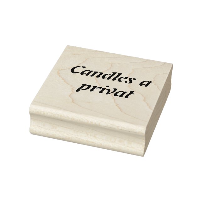 Custom Candle Business Rubber Briefmarke - Elegant Gummistempel (Stempel)