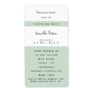 Custom Candle Wax Melt Labels