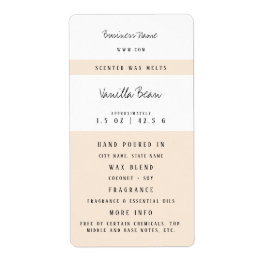Custom Candle Wax Melt Labels