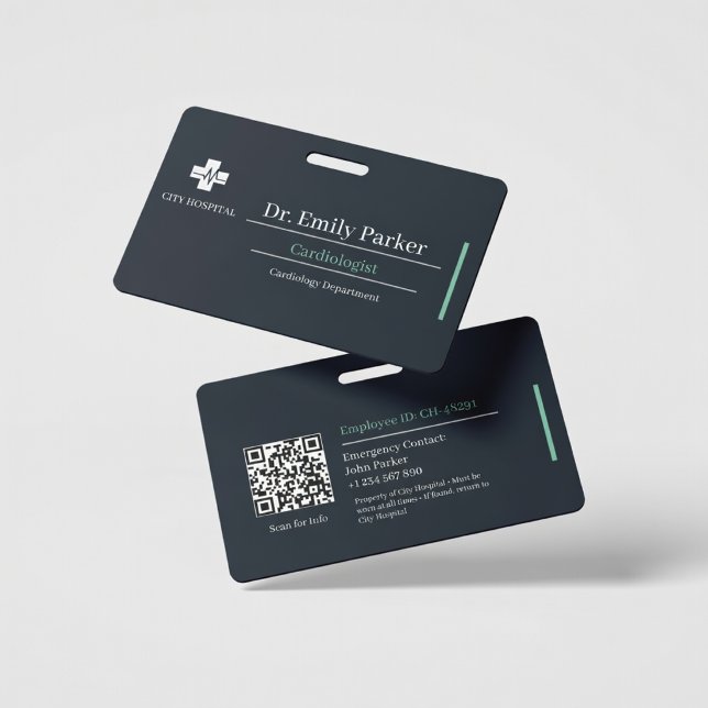 Custom Cardiologist ID Badge | Doctor Photo (Créateur téléchargé)