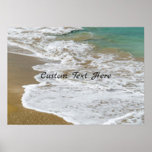 Custom Caribbean Beach Poster