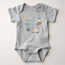 Custom Cartoon Baby Boy Giraffe Baby Bodysuit
